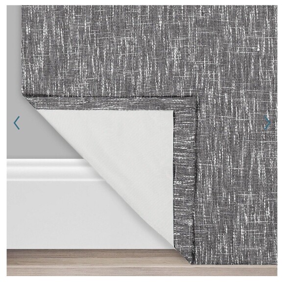 Eclipse Absolute Zero 100% Blackout Grommet Panel Curtains 50"×84"  Dean Indigo - Picture 3 of 5